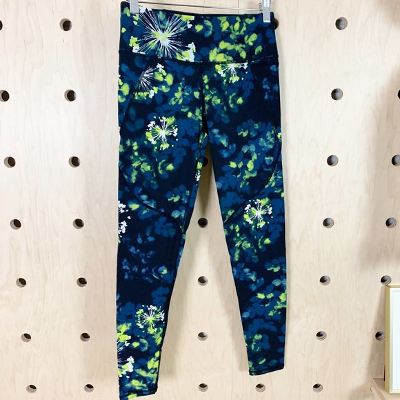 Sweaty Betty Women's Power Full Length Leggings in Blue Floral Splash Size XS - Picture 2 of 6